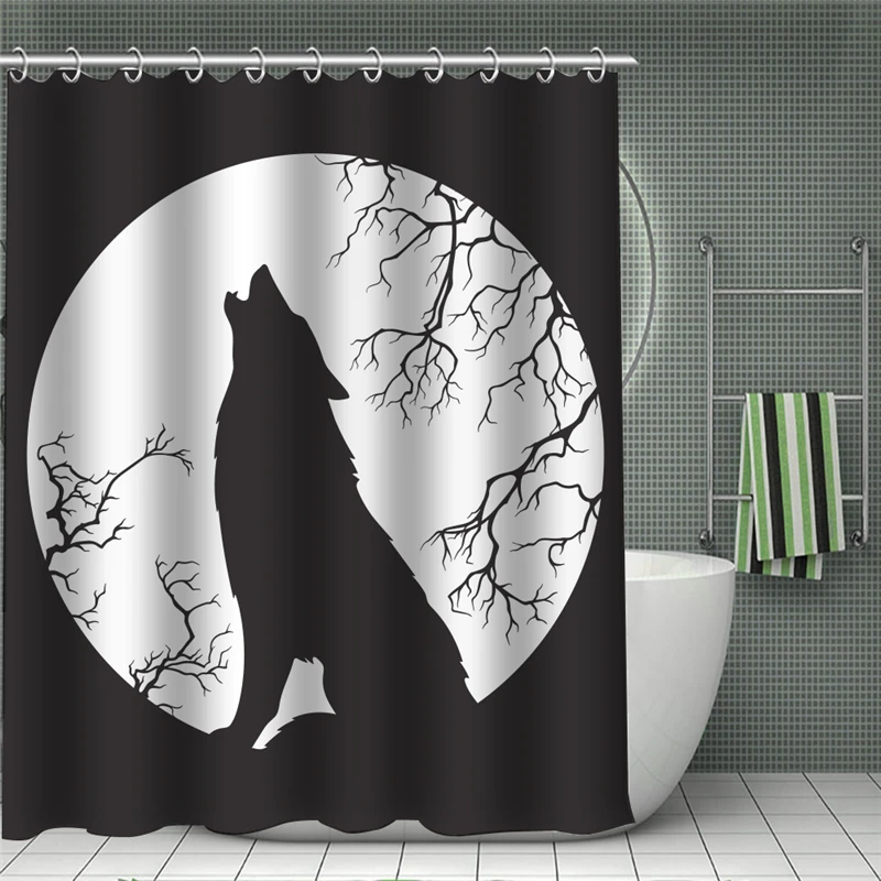 Волчья печать Psychedelic занавески для душа водонепроницаемая ткань полиэстер