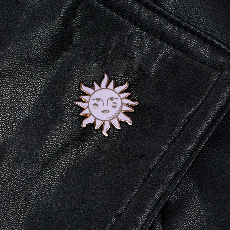 Брошь Kawaii Sun Luna вдохновленная мексиканской карточной игрой в бинго с множеством