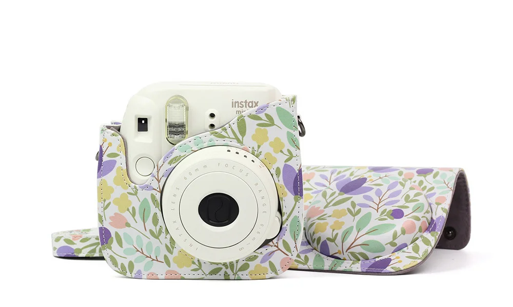 Polaroid Mini8/8+/9 сумка для камеры через плечо разноцветный кожаный чехол для камеры защитный кожаный чехол