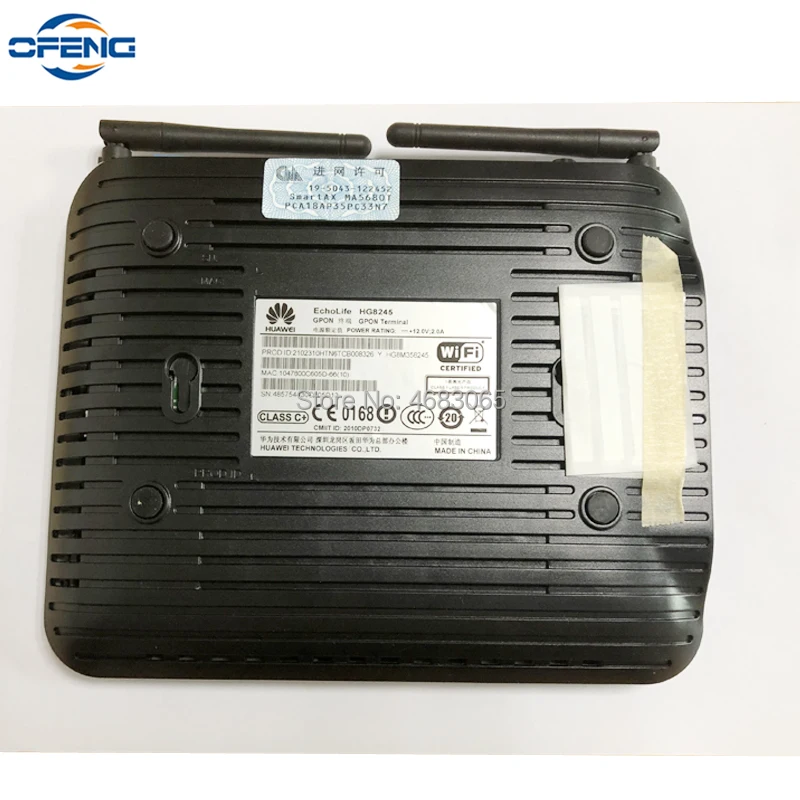 Оптоволоконный модем Huawei HG8245 с внешней антенной 10 шт./лот 4GE + 2 порта голос Wi Fi GPON ONU