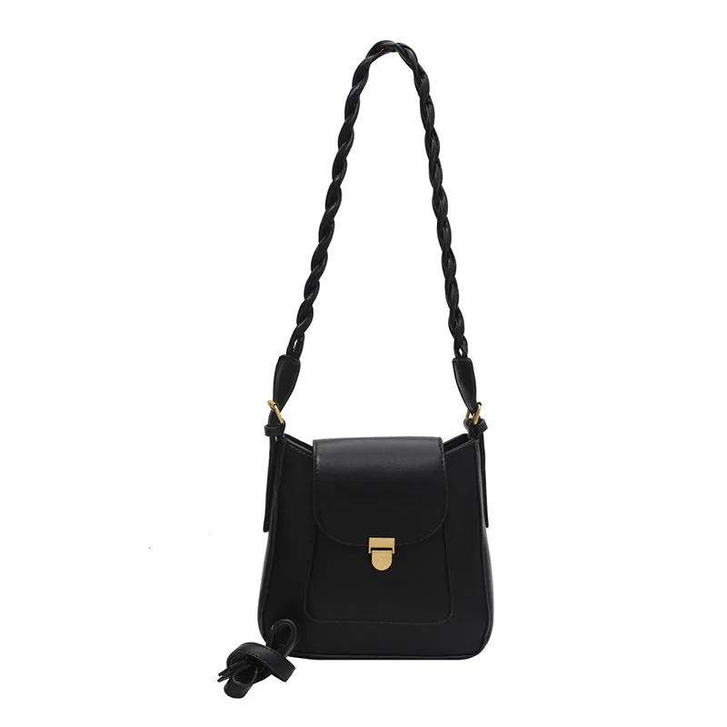 

Retro small bag women's autumn and winter 2020 new fashion Joker Messenger bag online celebrity high sense shoulder bucket bag