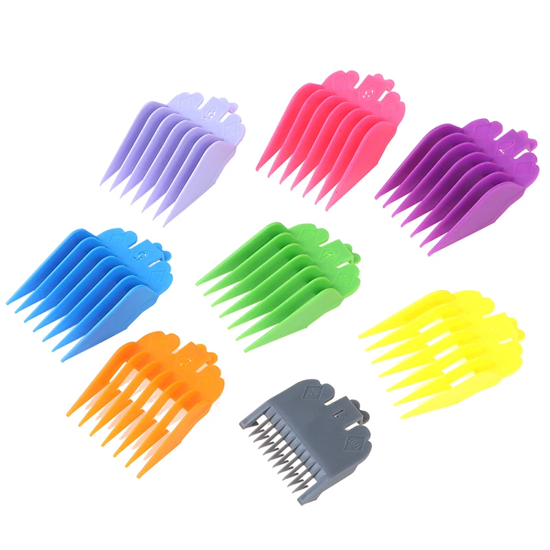

2/4/8/10PC Colorful Hair Clipper Limit Comb Guide Limit Comb Trimmer Guards Attachment Universal Professional Hair Trimmers Tool