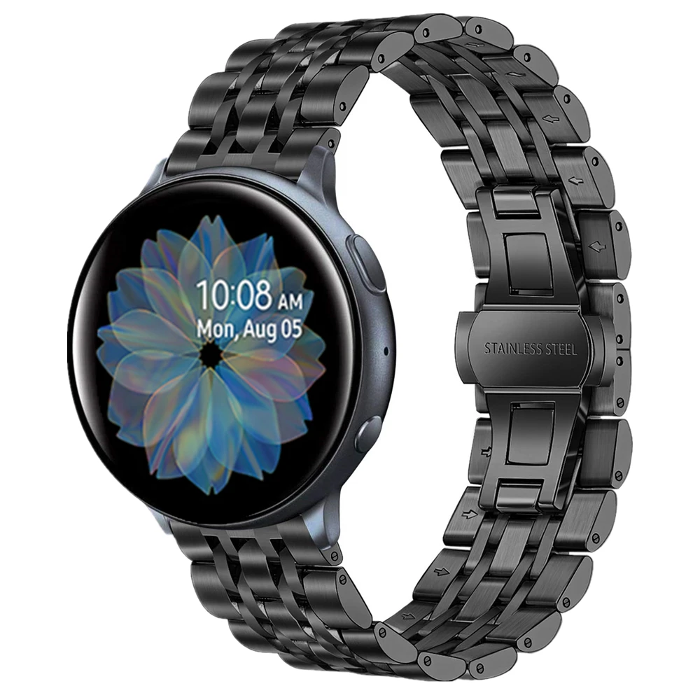 Ремешок для Galaxy Watch Active 2 40 мм 44 20 прочный металлический браслет из нержавеющей
