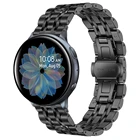 Ремешок для Galaxy Watch Active 2, 40 мм, 44 мм, 20 мм, из нержавеющей стали