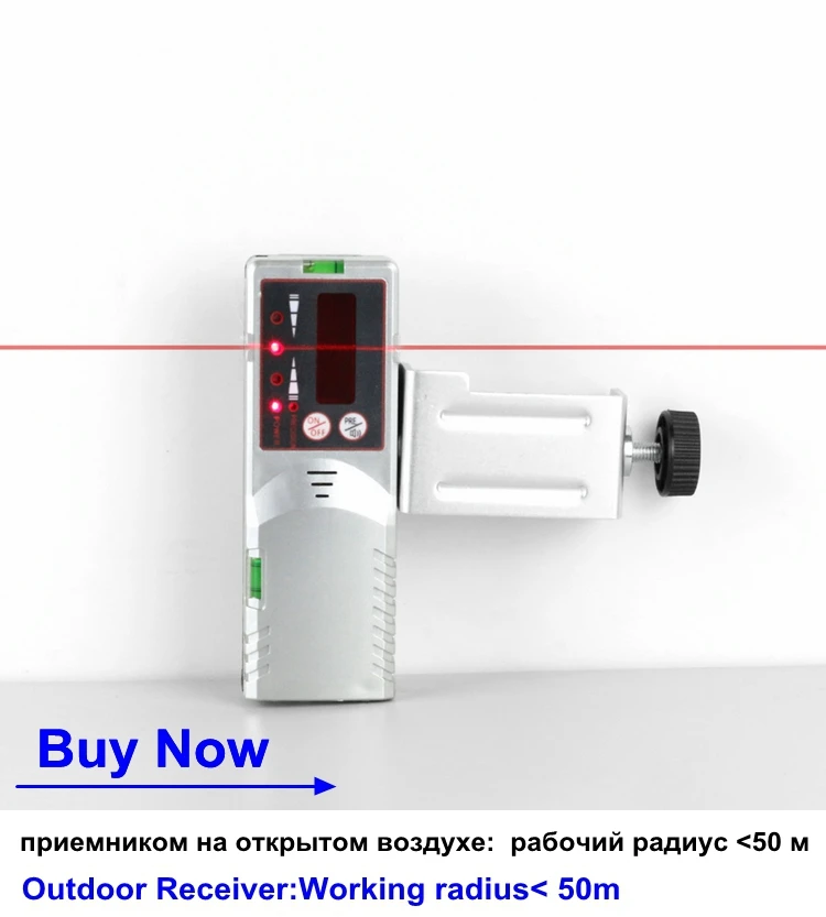 KaiTian лазерный кронштейн для 1/4 и 5/8 дюймов, быстросъемный Регулируемый для универсальной зеленой и красной линии Niveau лазеры, планка уровня