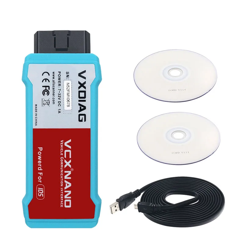 VXDIAG VCX NANO для Ford IDS OBD2 USB или WIFI Mazda V117 114 VCM Автомобильный сканер J2534 PCM