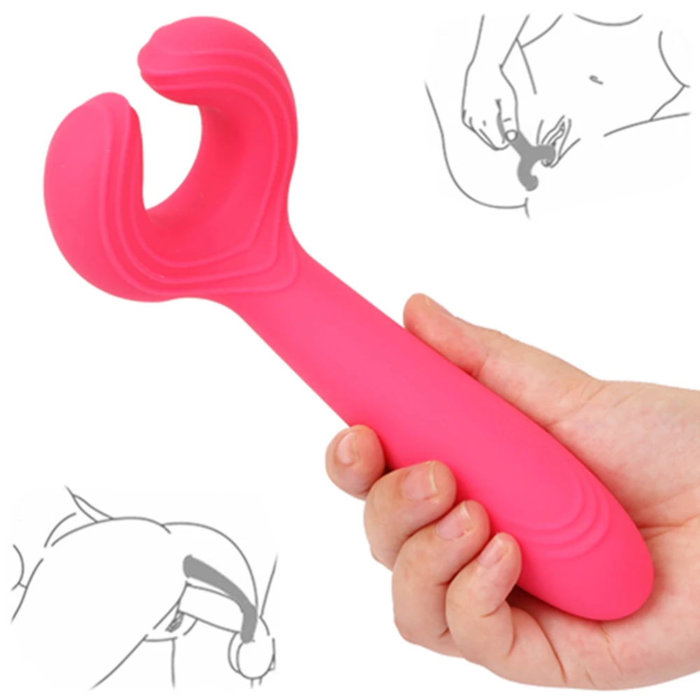 Мягкий фаллоимитатор унисекс 3 мотора вибратор кольцо на пенис Женский