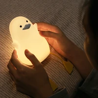 portable cute seagull silicone nightlight lamp for kids baby decrations