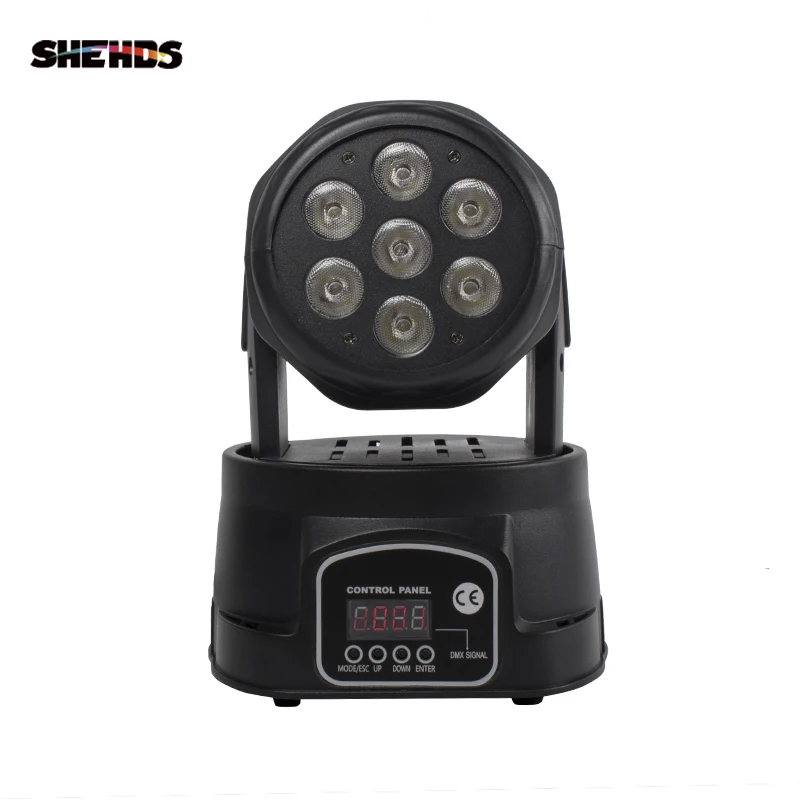 SHEHDS светодиодный Wash 7x1 2 Вт/7x18 Вт RGBW сценический светильник с движущейся головкой