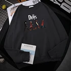 Мужская Флисовая Толстовка с капюшоном и принтом, большого размера