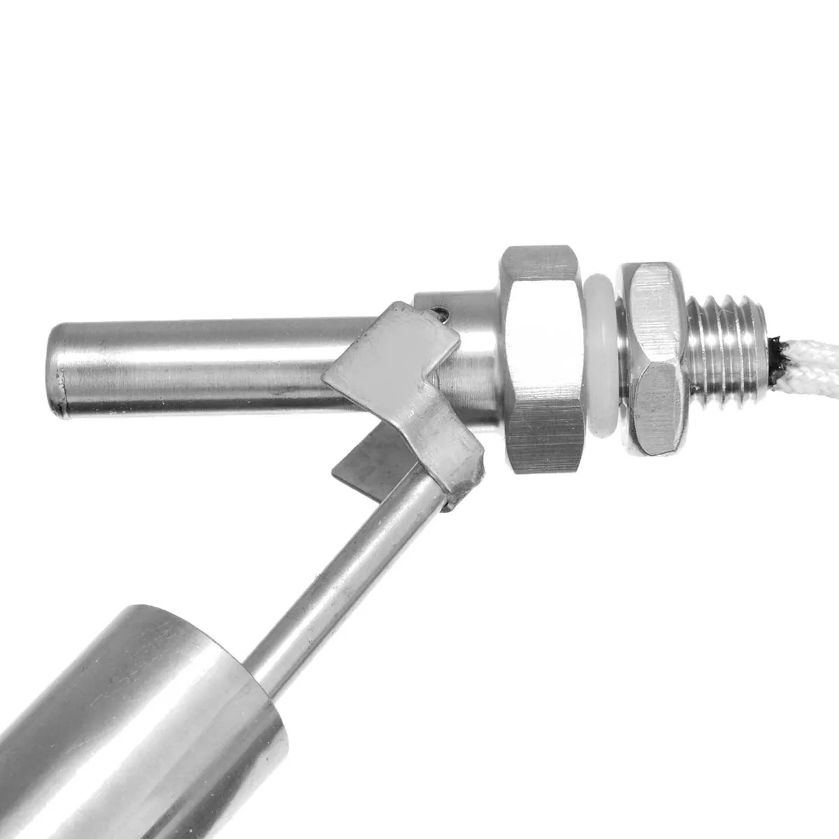 

1Pc Durable Level Sensor 0-220V AC DC Stainless Steel Water Float Switch Level Switch Level Sensor M10 Thread