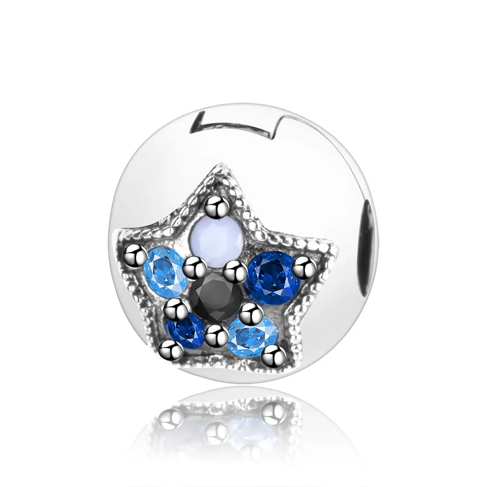 Цена оптовой продажи Аутентичные 925 стерлингового серебра циркония клип