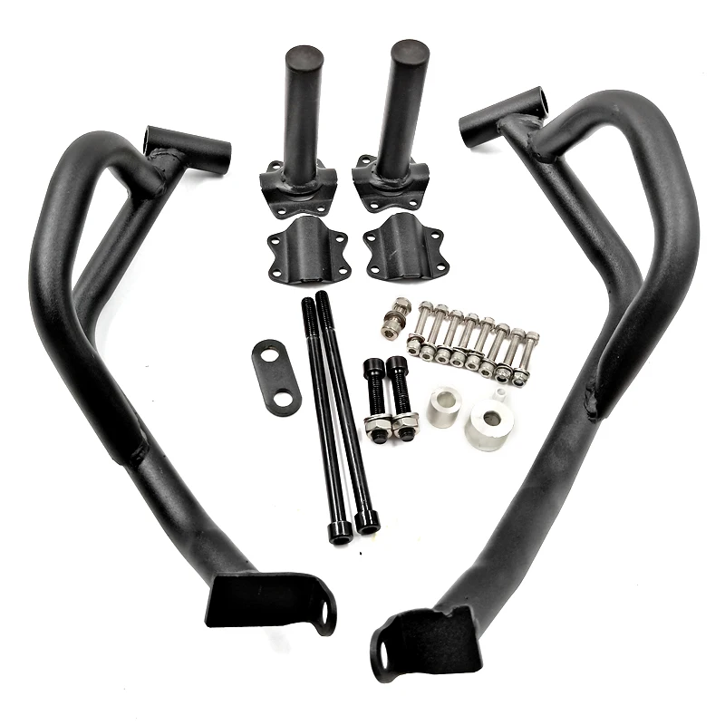 Black Для Benelli Leoncino 500 BJ500 moto rcycle moto защита двигателя Крушение Бар Рамка протектор левый и правый BJ500 - Цвет: Black