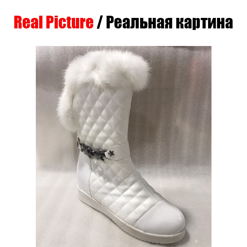 DORATASIA/новые женские зимние сапоги на меху большие размеры 31-41 обувь с