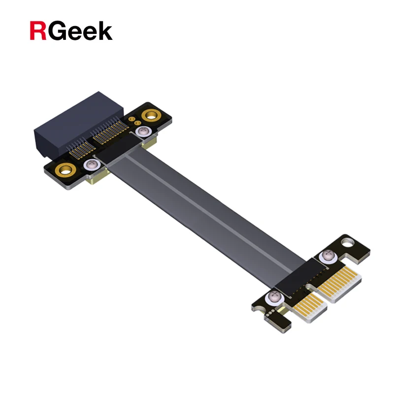 

PCIe 3,0x1 до x1 Удлинительный кабель двойной 90 градусов прямоугольный PCI Express 1x Переходник USB-карта ленточный удлинитель Кабель