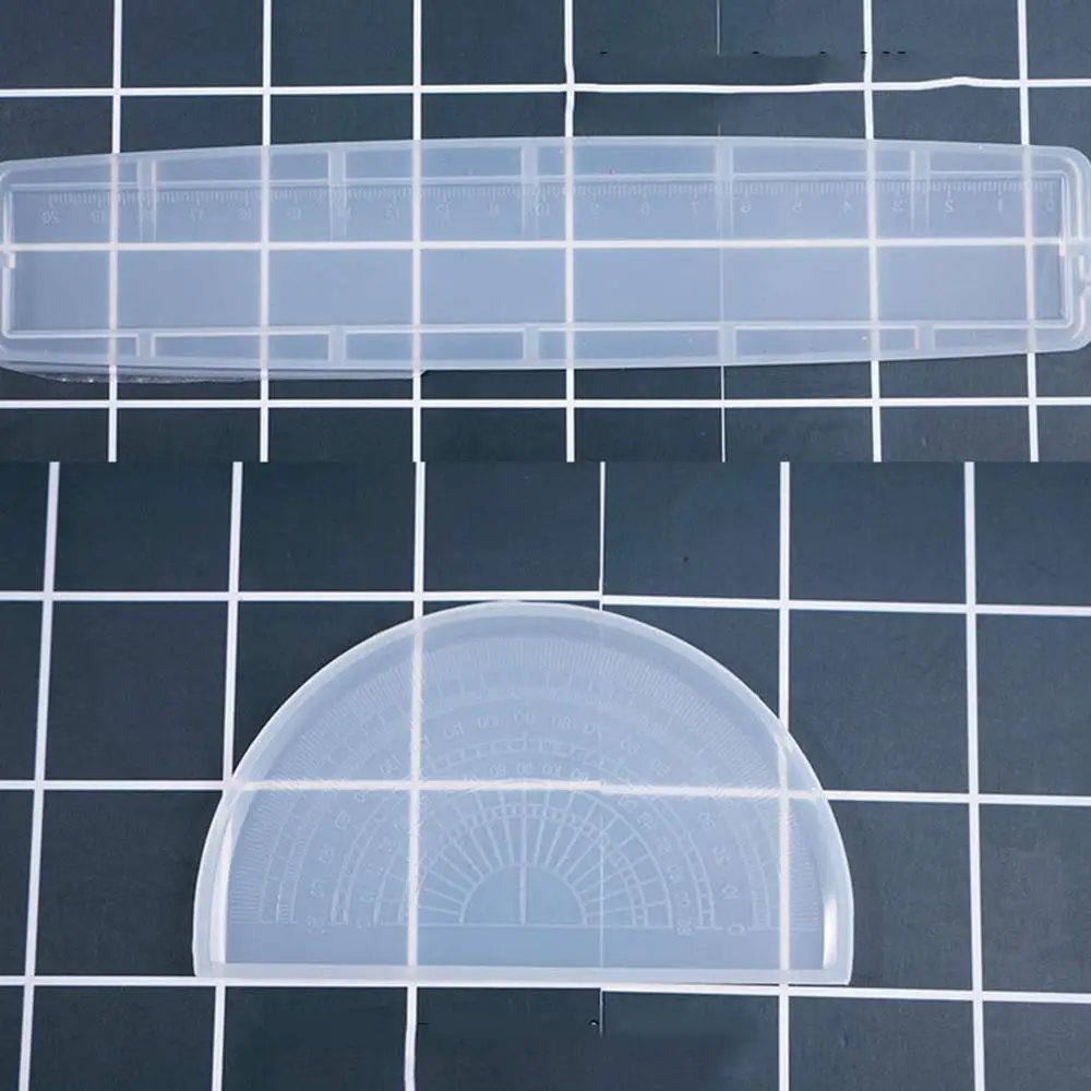 

Ruler Mould DIY Crystal Resin Epoxy Mould Stationery Silicone Scale Mould Tool Ruler Measuring H9X3