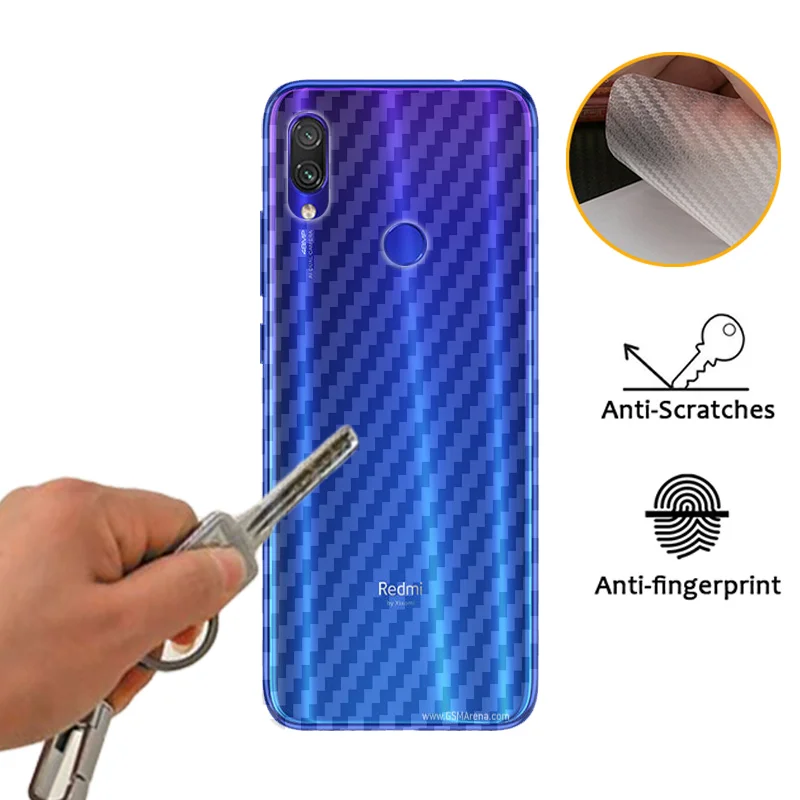 5 шт. 3D наклейка из углеродного волокна для Xiaomi Redmi 8 7A Note 7 S K20 Pro мягкая защитная