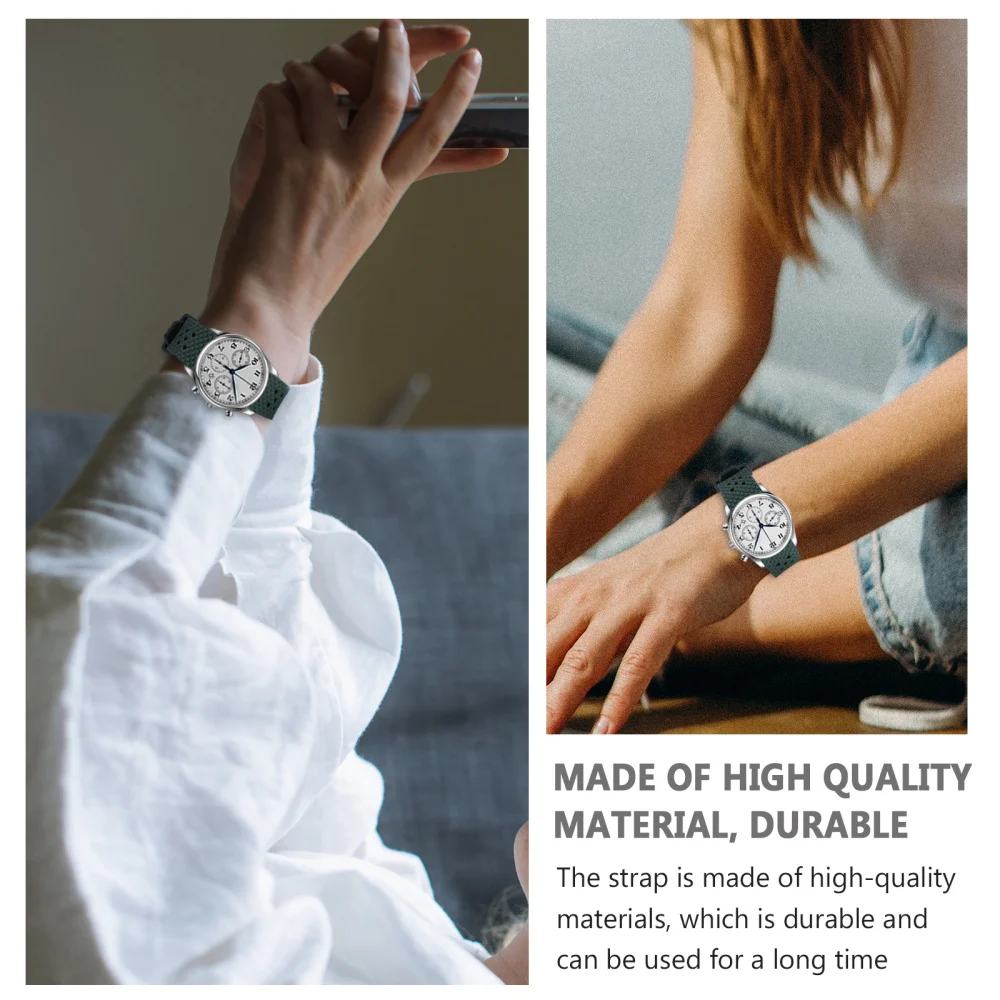 

1pc Viton Watchband Chic Wristwatch Belt Practical Replacement Watch Band