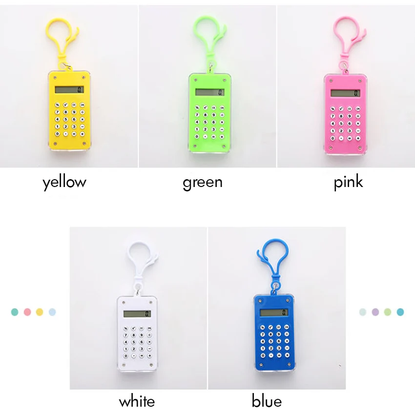 Карамельный цвет мини Стандартный Функция калькулятор 8 разрядный Дисплей с