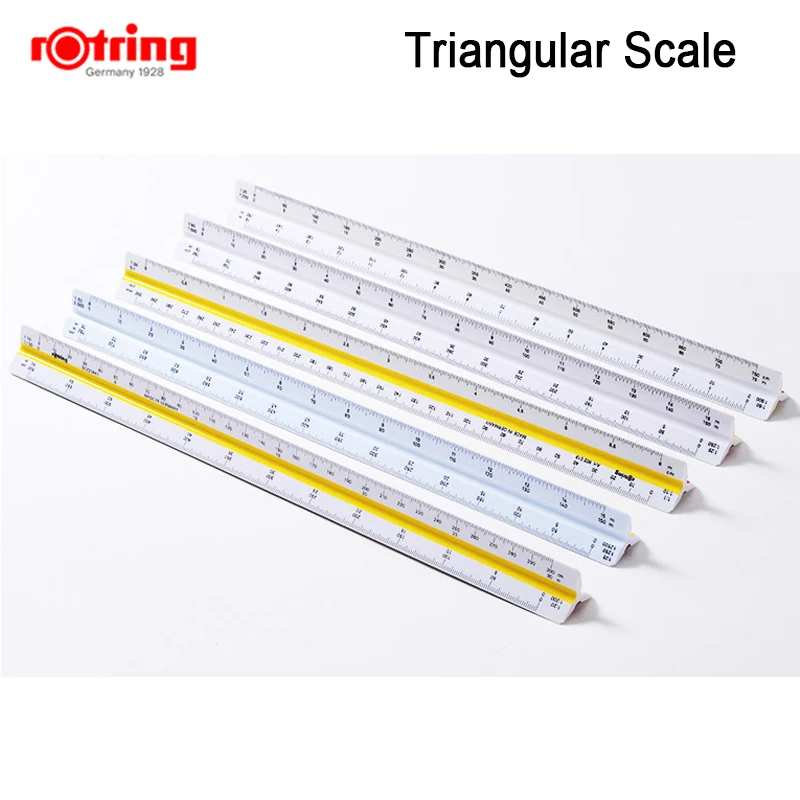 Rotring Triangular Scale ruler engineering drawing tools 30cm