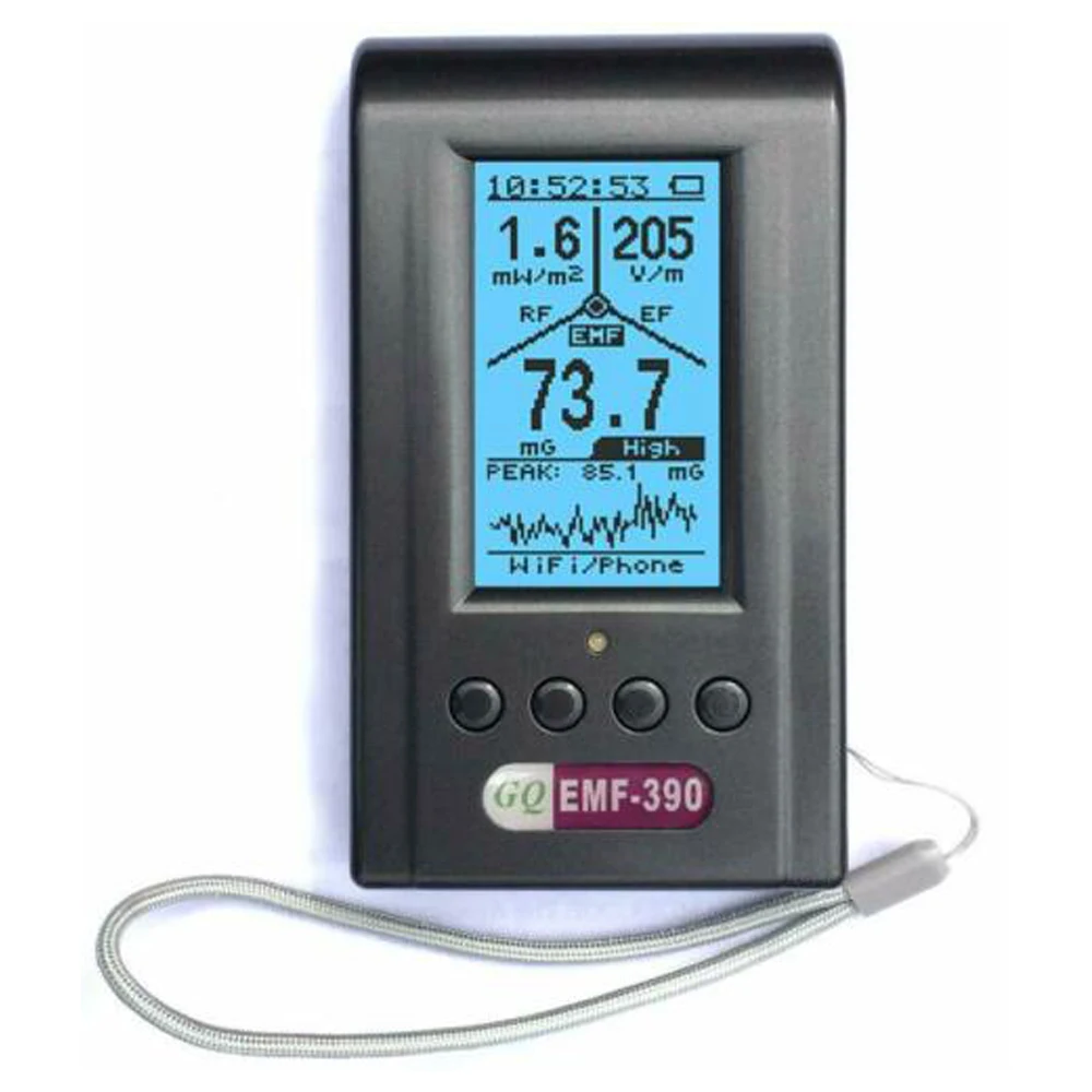 EMF-390 детектор Улучшенный 3-в-1 электромагнитного излучения многополевой EMF метр и