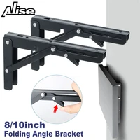 2pcs triangle folding angle bracket heavy support adjustable wall mounted bench table shelf bracket 810inch furniture hardware