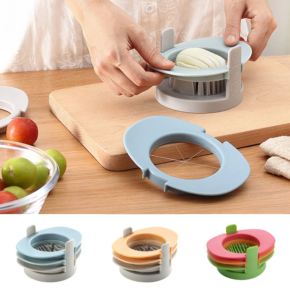 

Multifunction Egg Slicers Kitchen Apple Avocado Tomato Cutter Divider Manual Stainless Steel Fruit Cutters 3PCS Kitchen Tools
