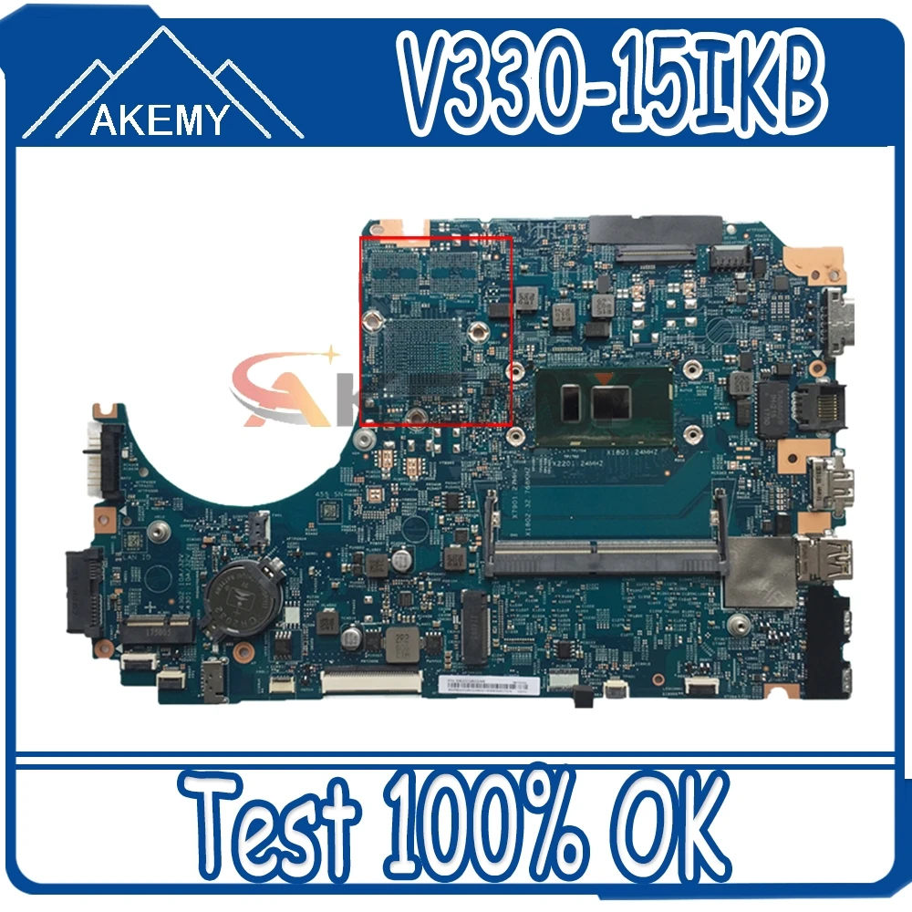 

5B20Q60093 For Lenovo V330-15IKB Laptop Motherboard i7-8550U 4G RAM LV315KB MB 17807-3M 448.0DC05.003M 100% test work