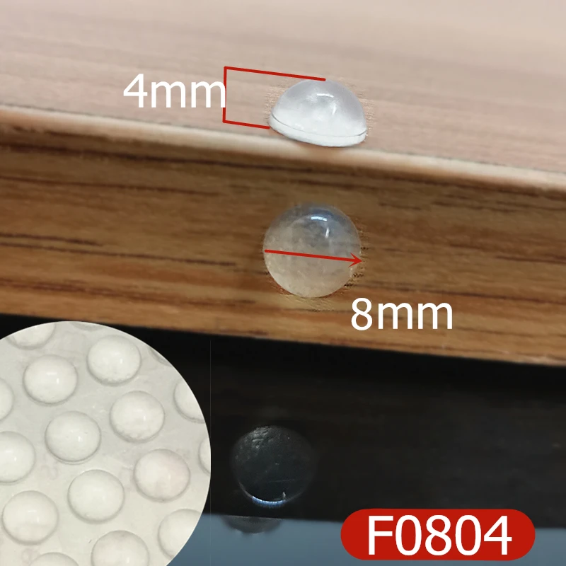 100 зерен/лот 8x4 мм дверные упоры самоклеющиеся силиконовые резиновые прокладки