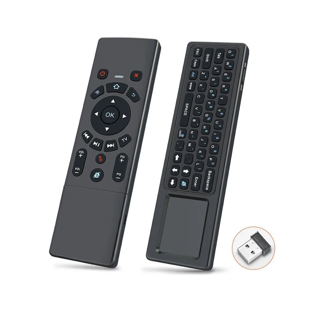 T6 2 4G Fly mouse мини беспроводная клавиатура airmouse с тачпадом 3 гироскоп Gsensor ИК пульт