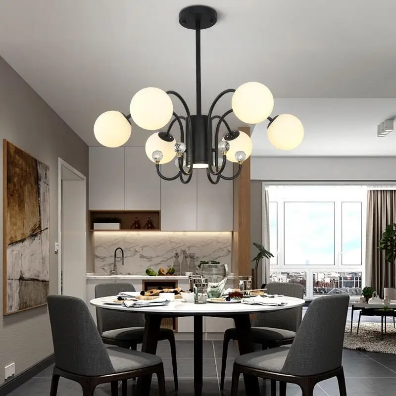 Sospensione современный дизайн Deco Chambre Fille Crystal Lampen подвесной светильник | Лампы и