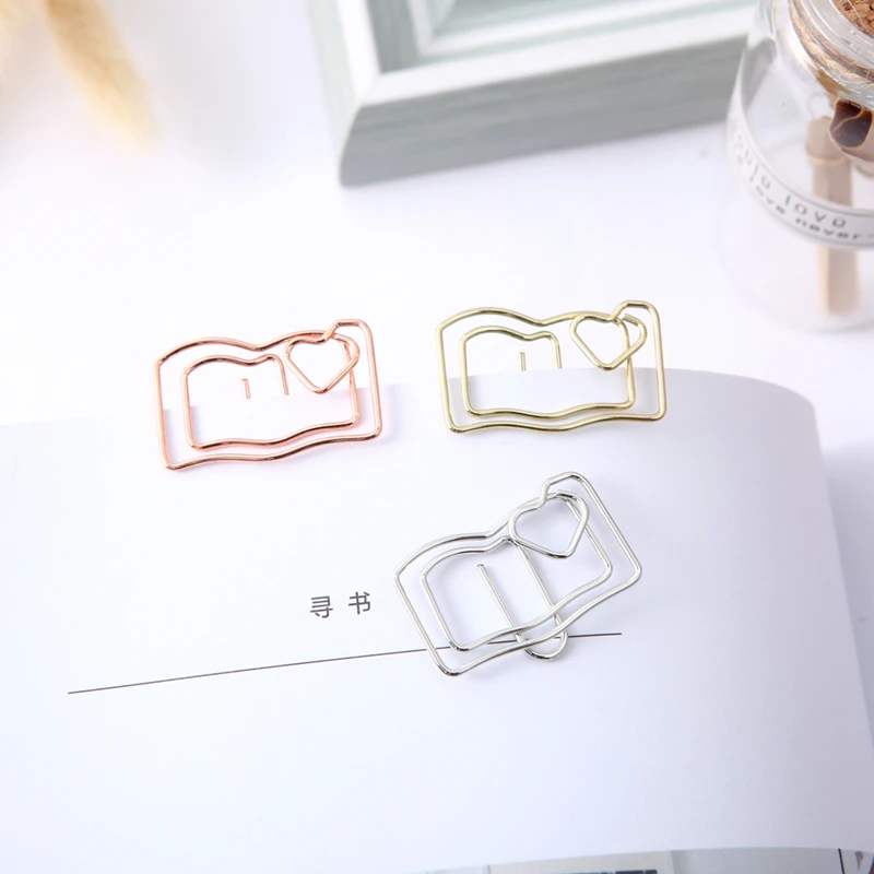 9 шт./упак. MOGII Новинка офисная комплектующие поставки милые Бумага зажимы Kawaii