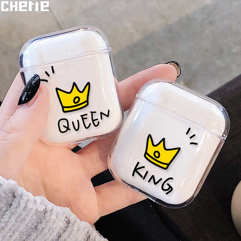 Cherie Роскошный милый чехол для Apple Air pods беспроводные наушники Funda Airpods прозрачная