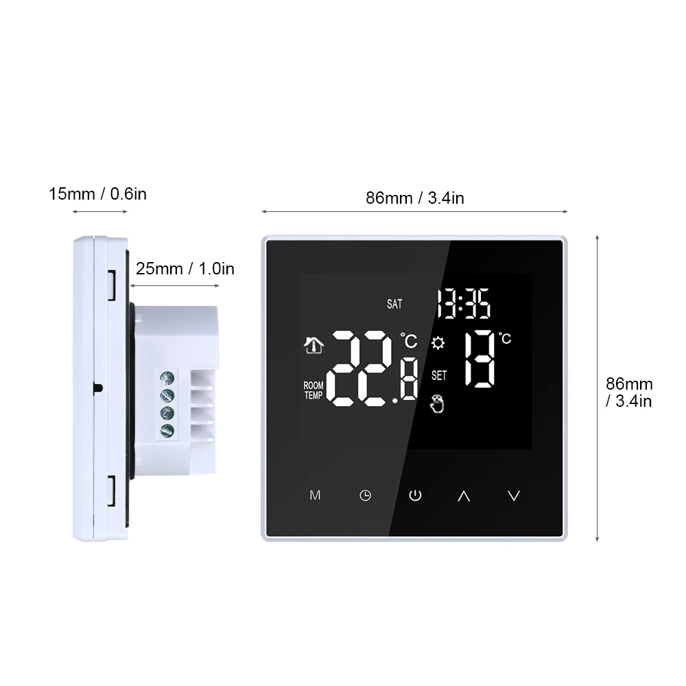 

New WiFi Thermostat Digital Temperature Controller Weekly Circulation Programmable Electric Underfloor Heating Smart Thermostat