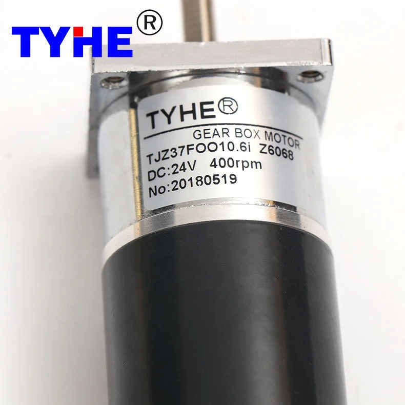 

Cheap price diameter 37mm 12v 24v 170 rpm 30rpm 15w brush dc gear motor for toy airplane