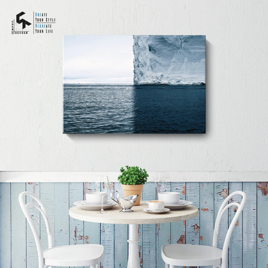 Фото Создание и воссоздание современных скандинавских постеров морской пейзаж океан