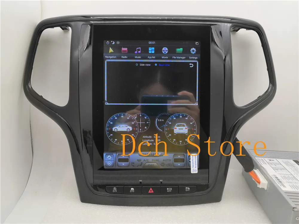 10,4 дюймов Tesla стиль Android 8,1 автомобильный DVD gps плеер навигация для Jeep Grand Cherokee 2012- PX6 CARPLAY радио ips стерео