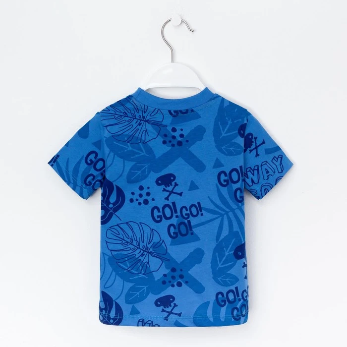 Футболка для мальчика KAFTAN Surf с карманом р30 98-104 см синий 4680739 |