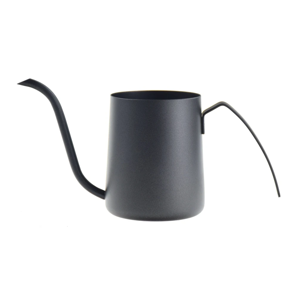 Black Ecocoffee 350ml 304 Stainless Steel Pour Over Kettle Long Gooseneck Spout Coffee Pot Cafetera Hand Dripper - Цвет: Black