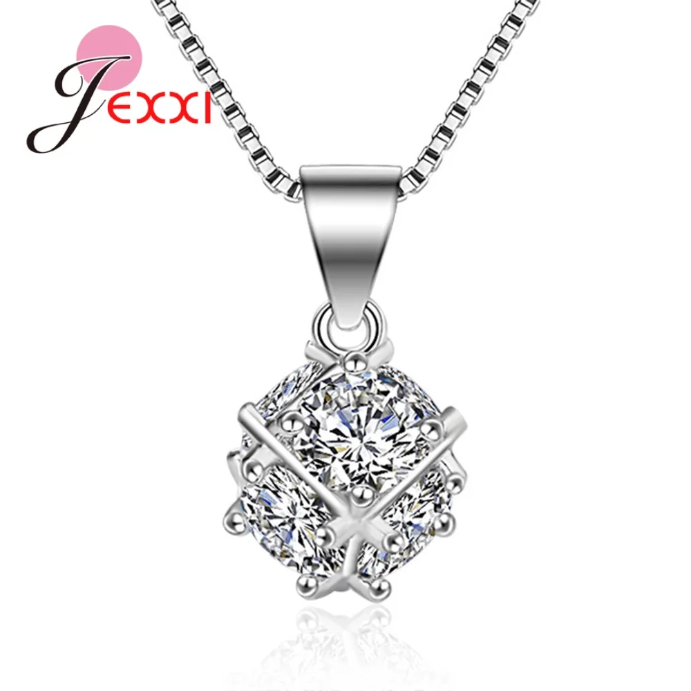 

Женское ожерелье из серебра 925 пробы, с фианитом