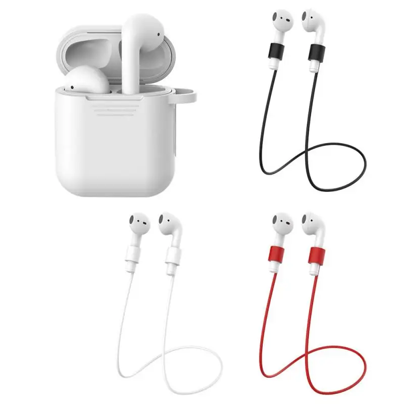 Силиконовый чехол для Airpods 1 2 8 цветов защитный наушников Bluetooth беспроводной