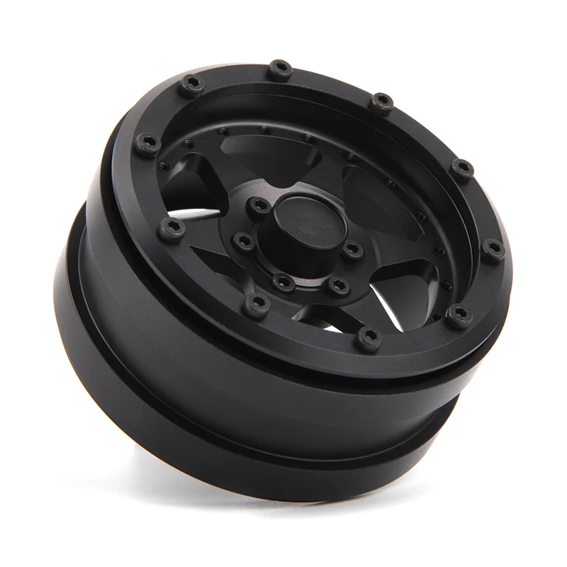 2 шт. ЧПУ металлический сплав дюйма обод колеса Beadlock для 1/10 RC Гусеничный