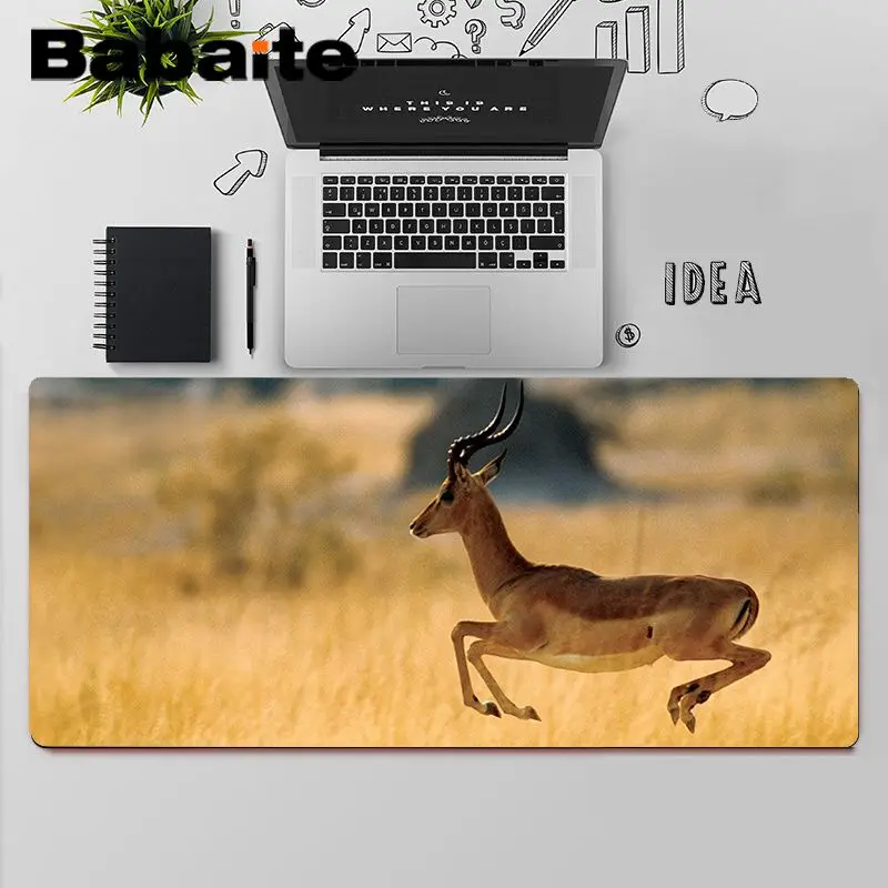 

Babaite Top Quality antelope MousePads Computer Laptop Anime Mouse Mat Free Shipping Large Mouse Pad Keyboards Mat