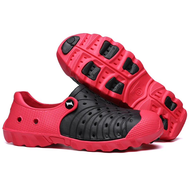 

2022 Hole Shoes New Men Garden Casual Male Sandals Rubber Clogs For Men Summer Slides Swimming Jelly Shoes Size 40-46
