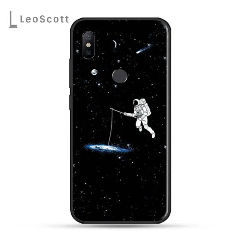 

Moon Astronaut Phone Case For xiaomi Redmi 5 5A plus 7A 8 note 2 3 4 5 5A 6 7 GO K20 A2
