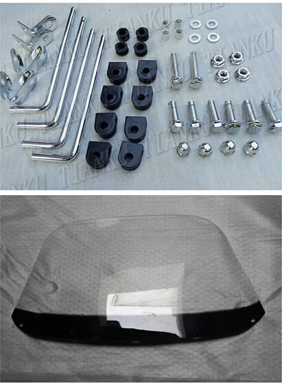 Матовая черная обтекатель для ветрового стекла Honda Shadow Spirit Saber Aero ACE Steed 400 600 1100 DLX