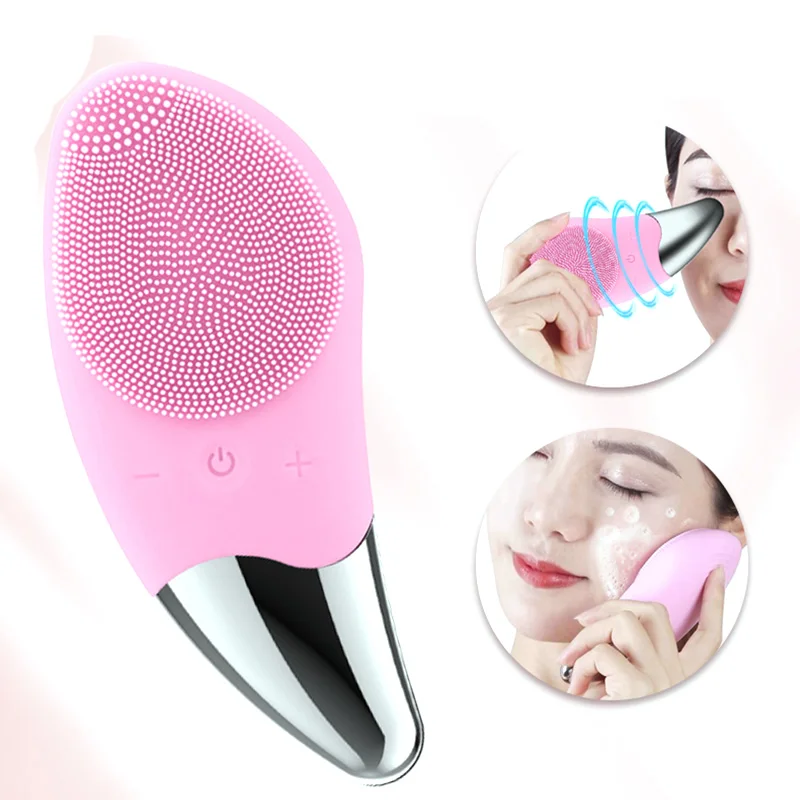 

Электрический силиконовая щетка для чистки лица мини уход за кожей лица, что обеспечивает глубокое очищение кожи пористая кожа массажер Sonic...