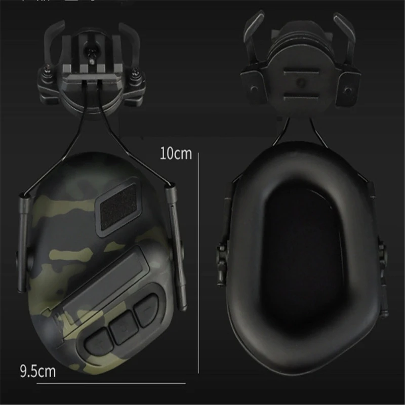 

Hunting Outdoor Shooting Headsets Military Helmet Sound Pickup & Noise Reduction Q1FF
