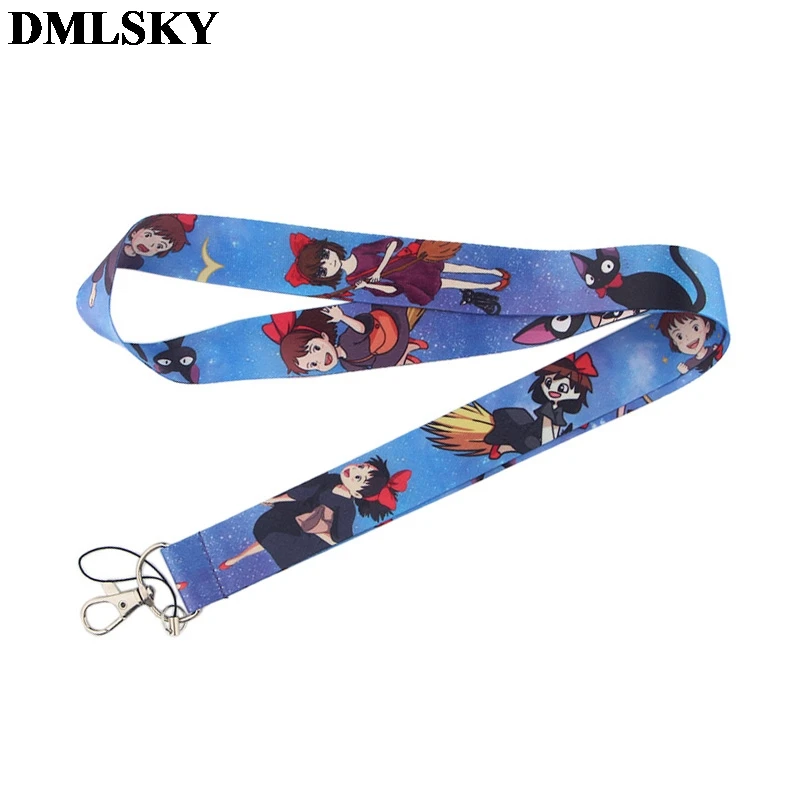 

24pcs/lot DMLSKY Lanyard Keychain Anime Lanyards for keys Badge ID Mobile Phone Rope Neck Straps M3865