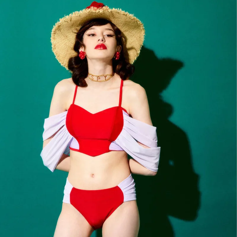 Купальник женский купальный костюм для девушек из двух предметов микро бикини